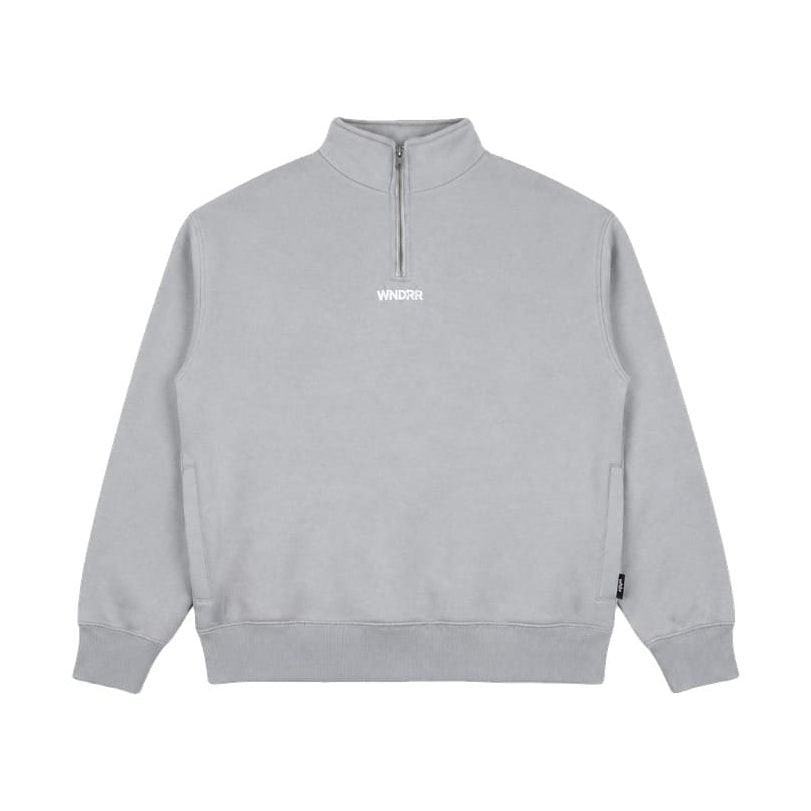 WNDRR Nimbus 1/4 ZIP Sweat - Cement Grey