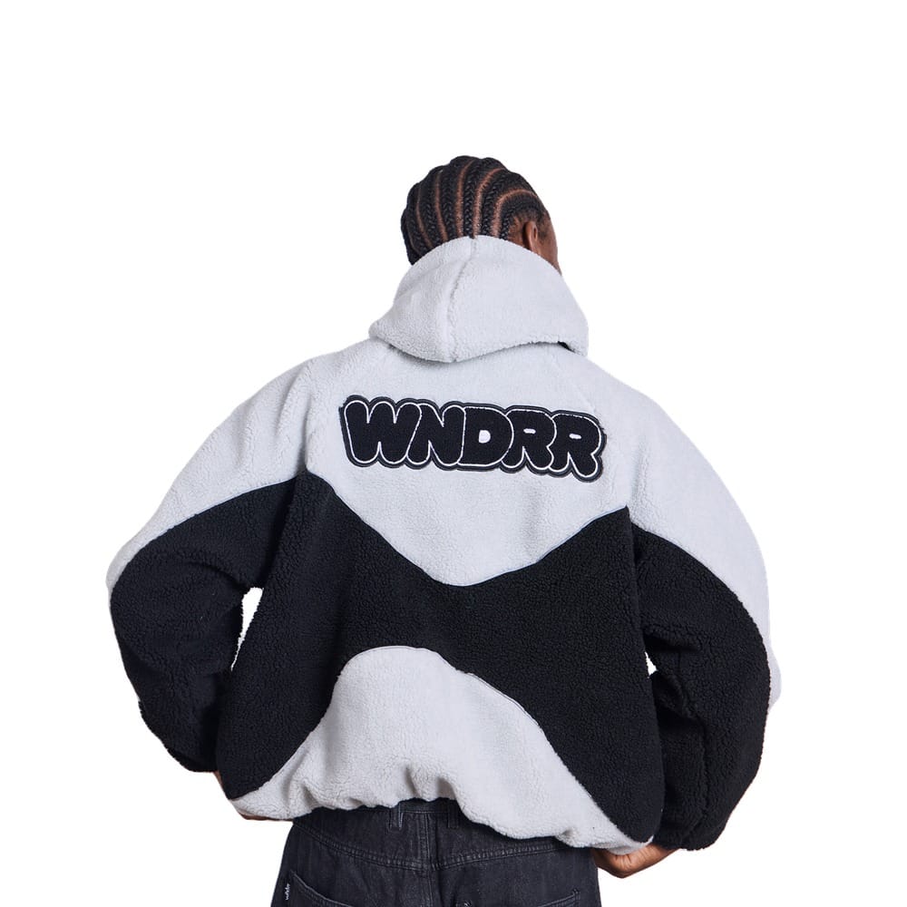 WNDRR Nimbus Fleece Jacket - Oyster / Black