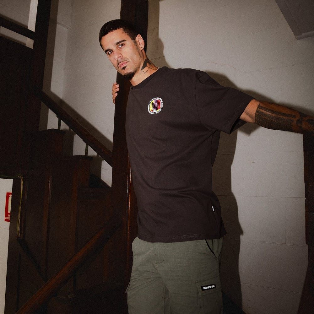 WNDRR No Signal Box Fit Tee - Faded Black