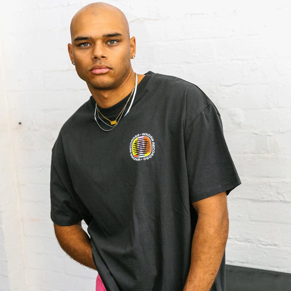 WNDRR No Signal Box Fit Tee - Faded Black