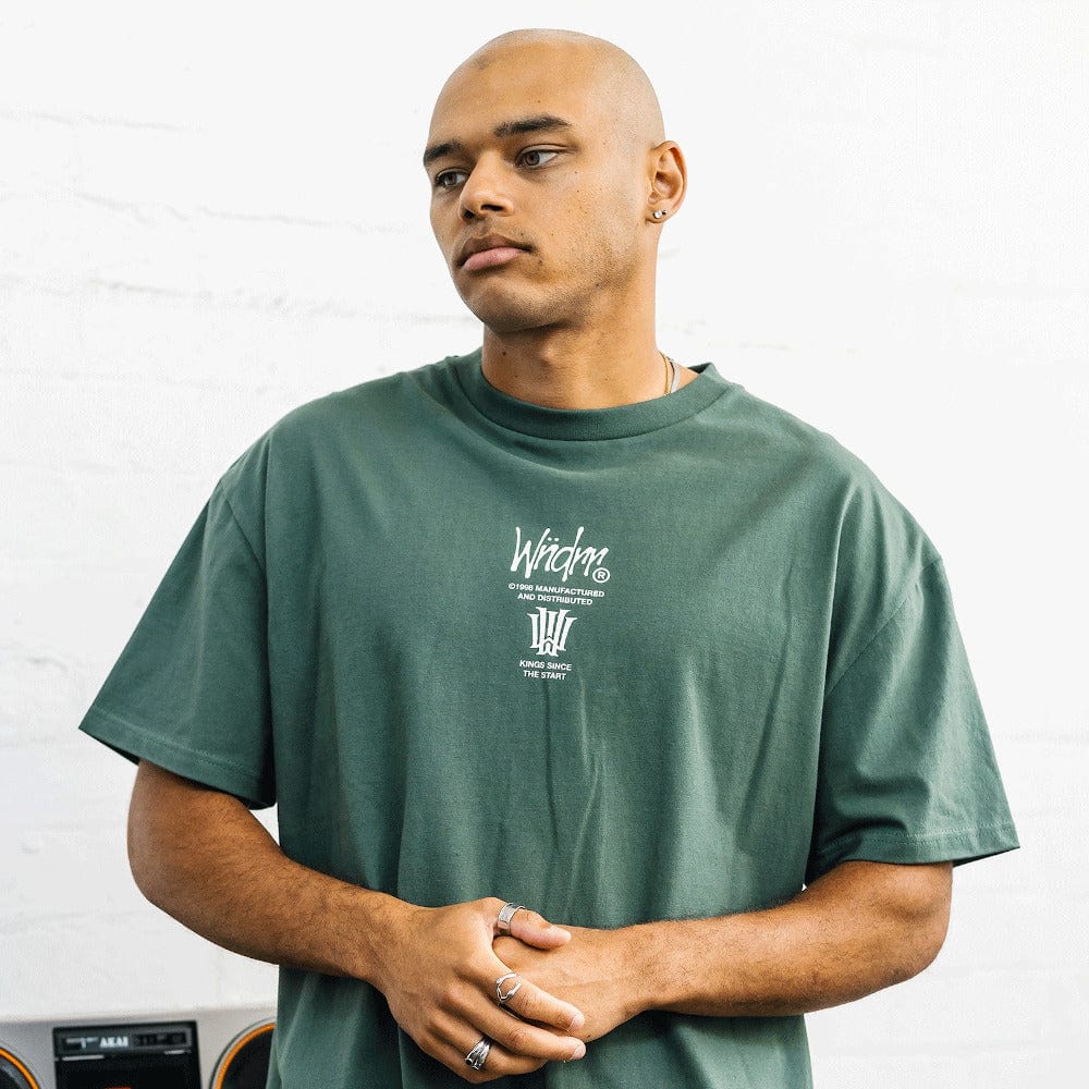 WNDRR Noise Box Fit Tee - Dark Green