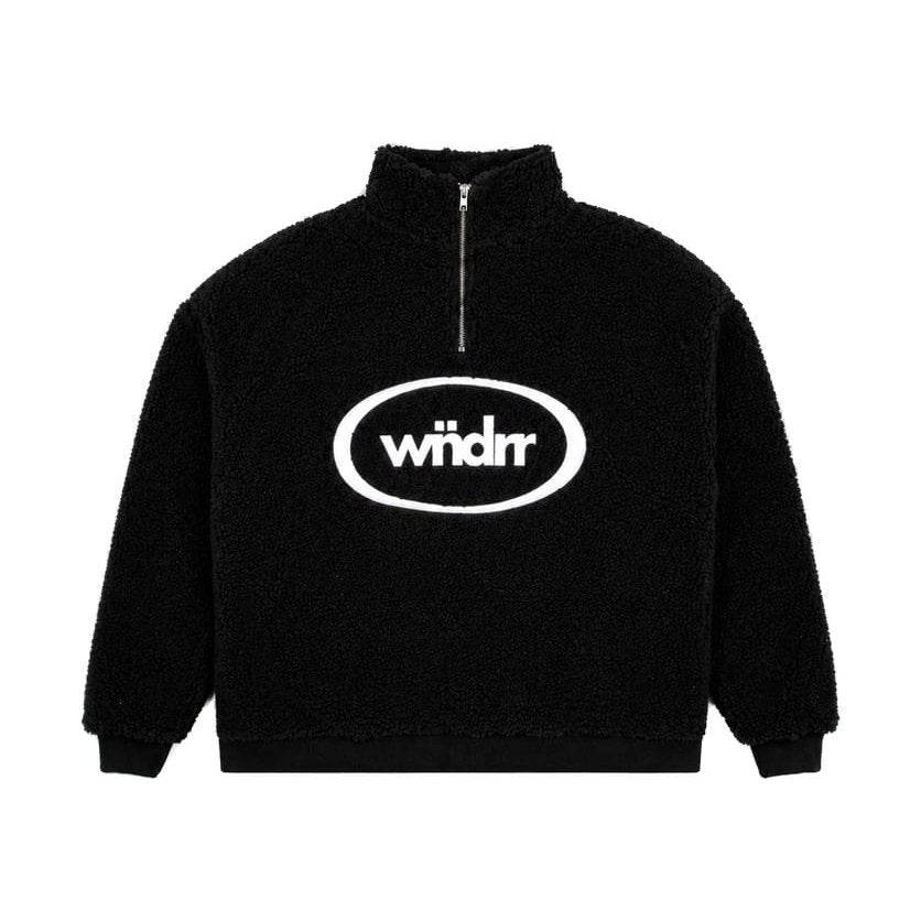 WNDRR Orbit 1/4 Zip Sherpa Fleece - Black