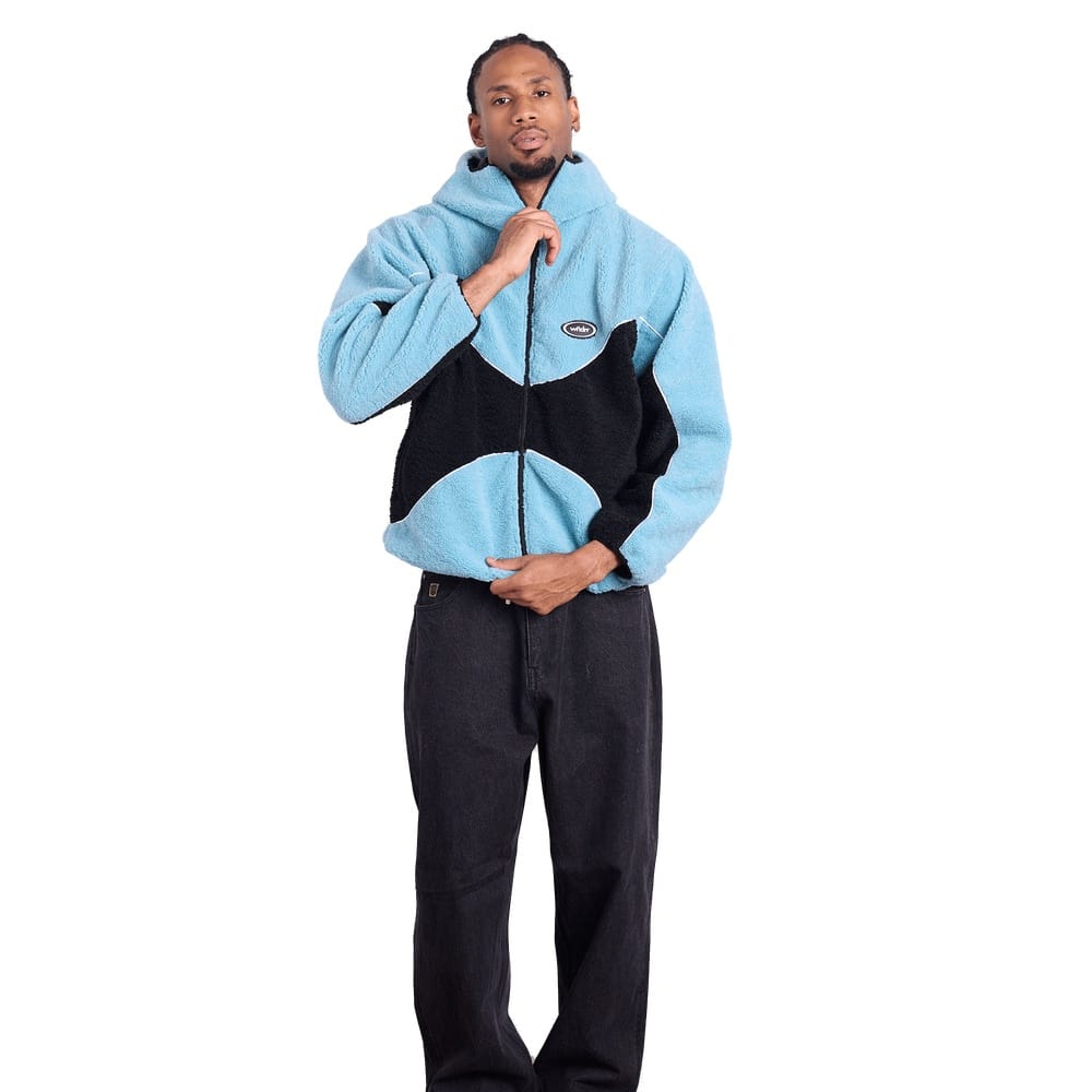 WNDRR Orbit Fleece Jacket - Blue/Black