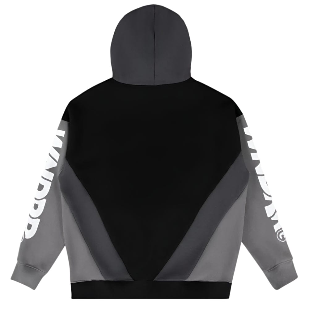 WNDRR Privacy Panel Hood Sweat - Black / Grey