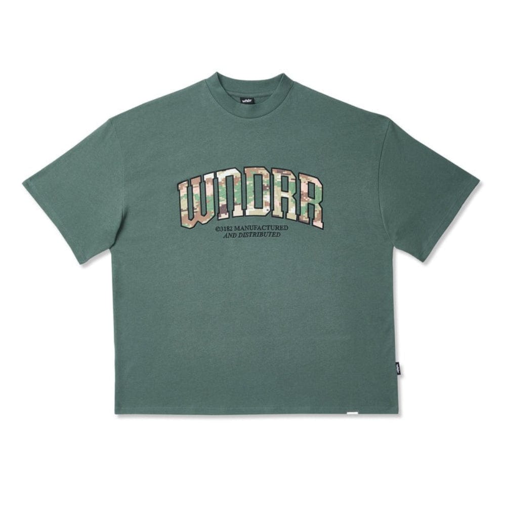 WNDRR Protocol Heavy Weight Tee - Dark Green