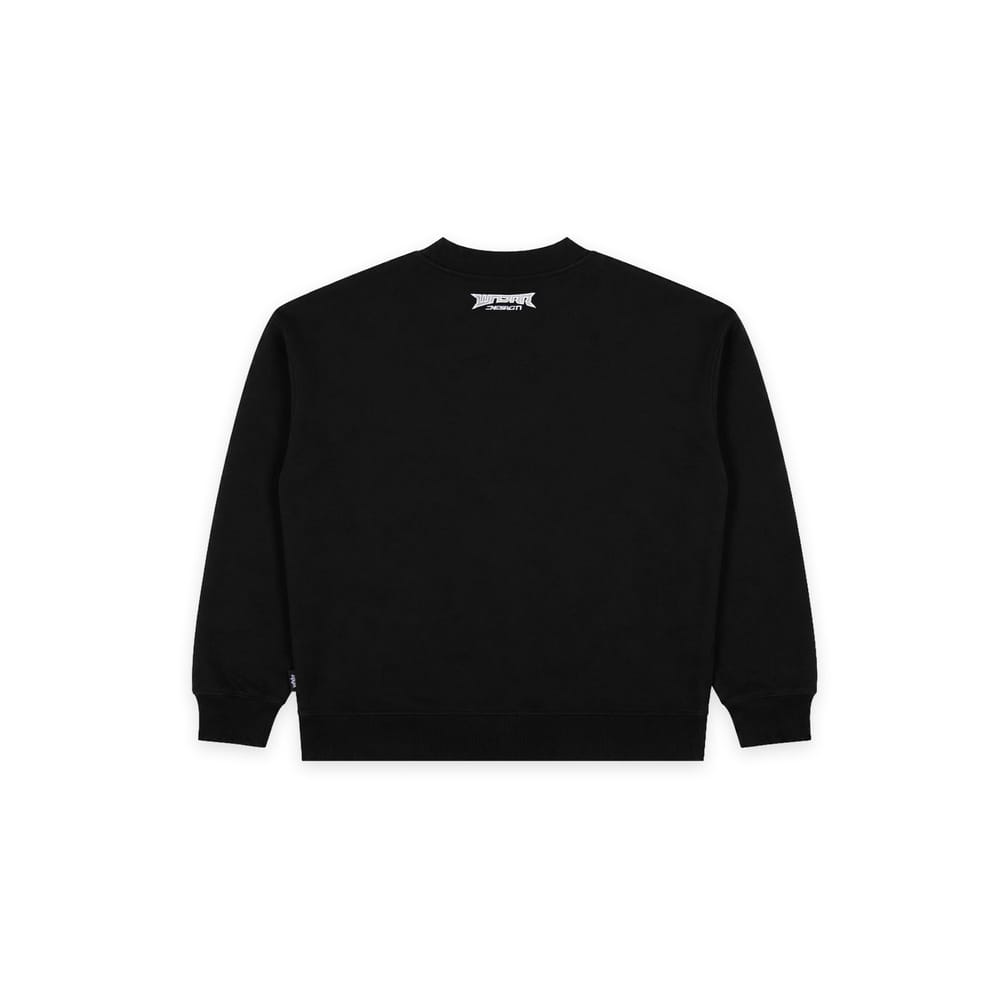 WNDRR Pulse Crew Sweat - Black