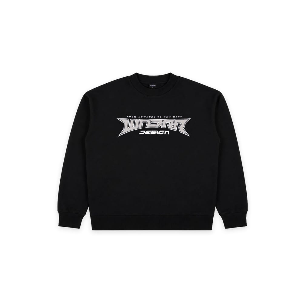 WNDRR Pulse Crew Sweat - Black