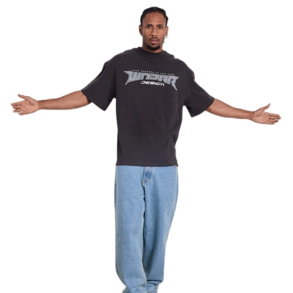 WNDRR Pulse Heavy Weight Tee - Faded Black