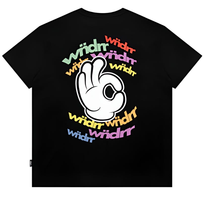 WNDRR Ribbon Box Fit Tee - Black
