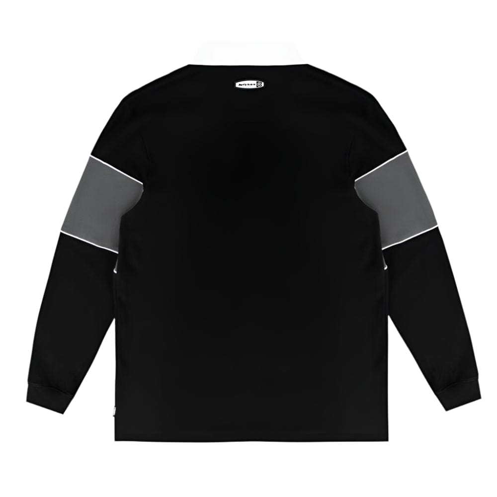 WNDRR Rothman Panel Rugby Top - Black / Grey