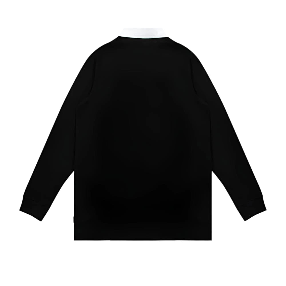 WNDRR Script Rugby Top - Black