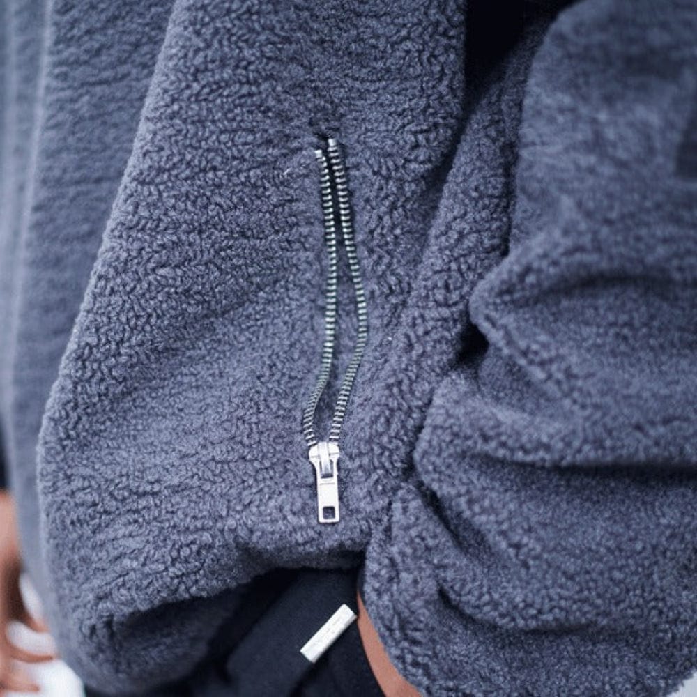 WNDRR Script Sherpa Pullover - Faded Black