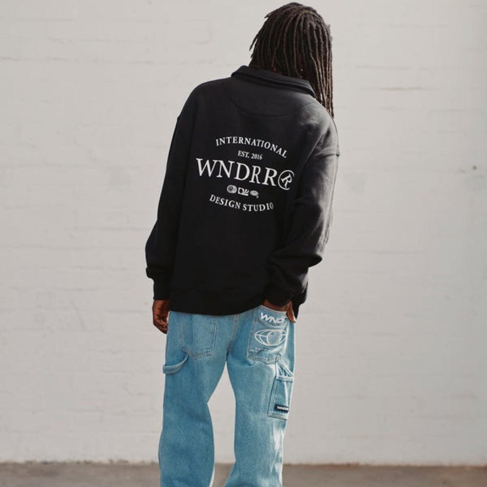 WNDRR Sheriff Rugby Sweat - Black