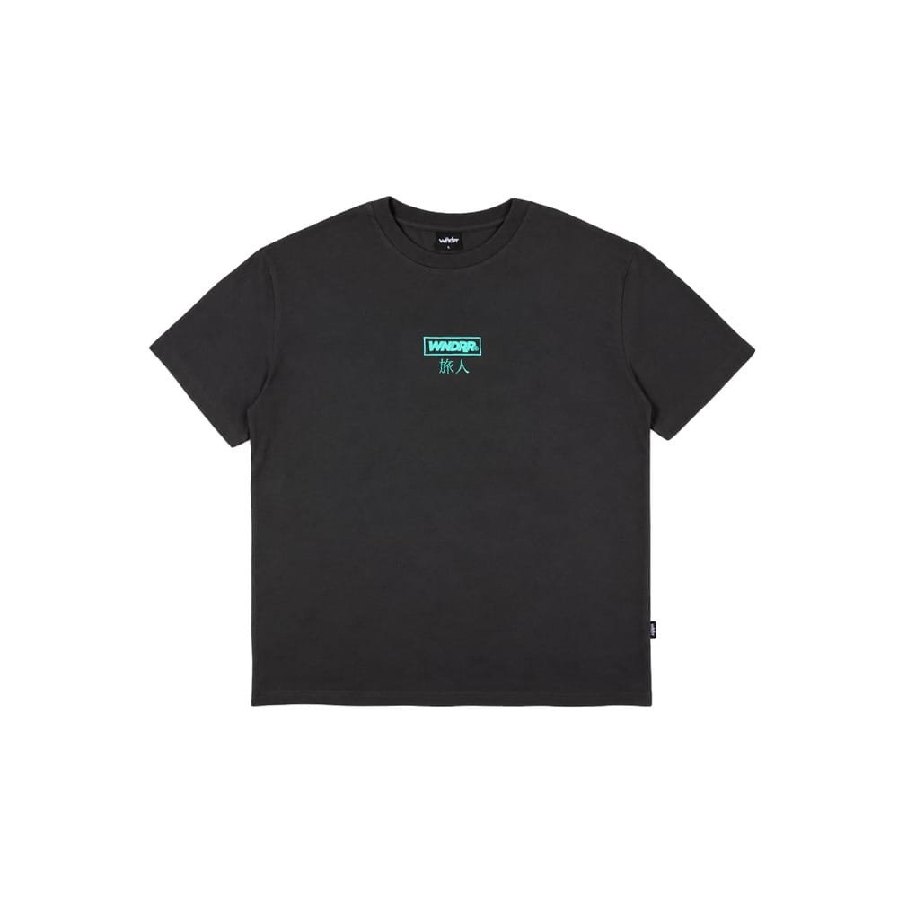 WNDRR Shodo BOX FIT Tee - Faded Black
