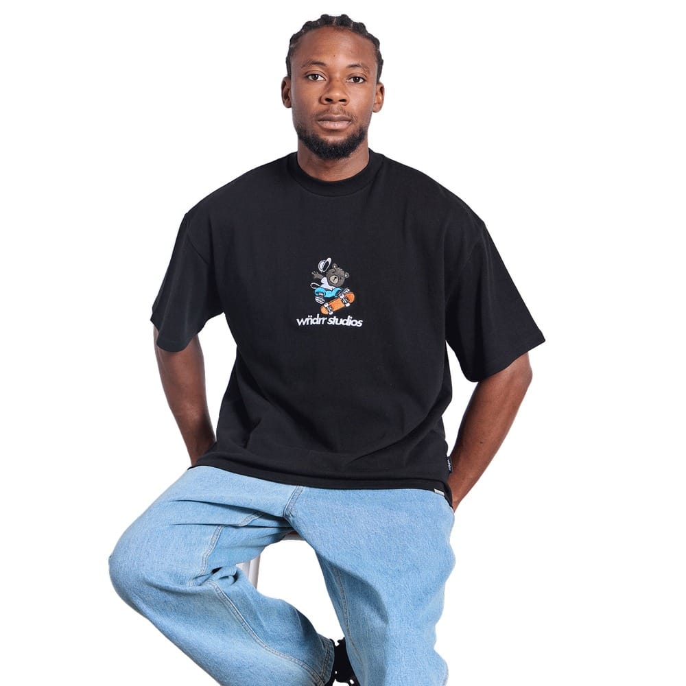 WNDRR Sk8 Heavy Weight Tee - Black