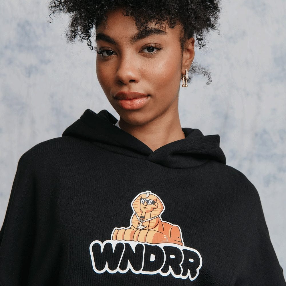 WNDRR Sphinx Hood Sweat - Black