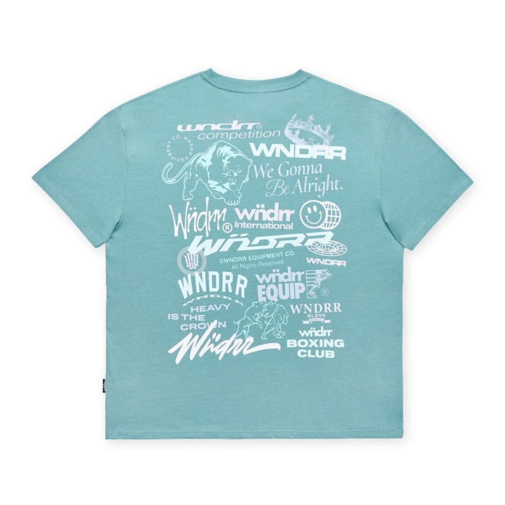 WNDRR Syndicate Box Fit Tee - Dusk Blue