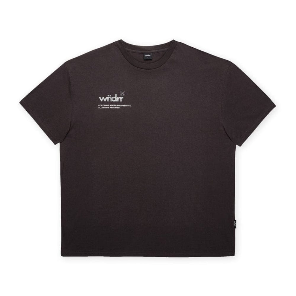 WNDRR Syndicate Box Fit Tee - Faded Black