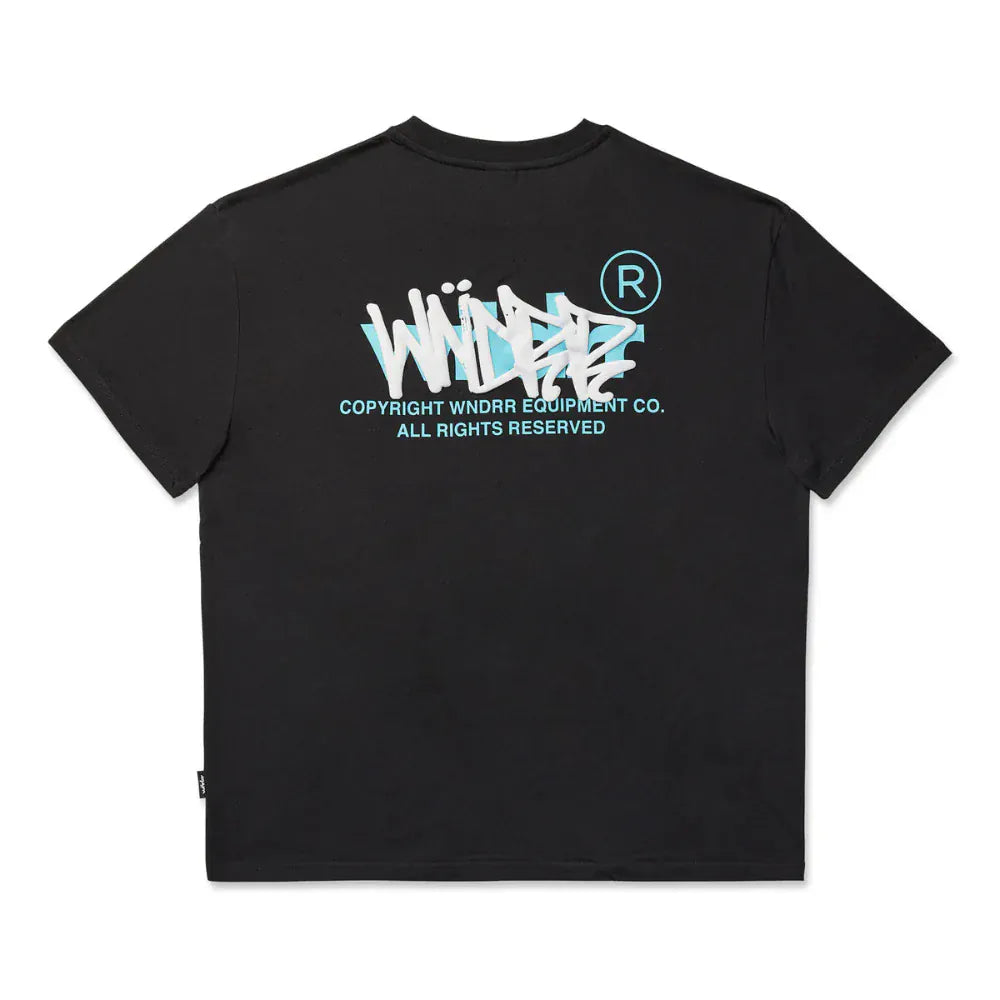 WNDRR Tag Box Fit Tee - Black