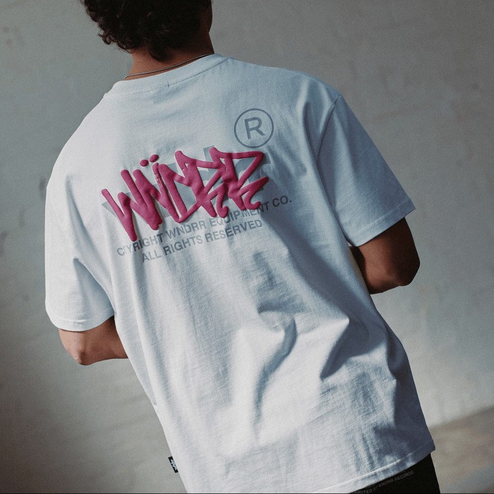 WNDRR Tagged Box Fit Tee - White