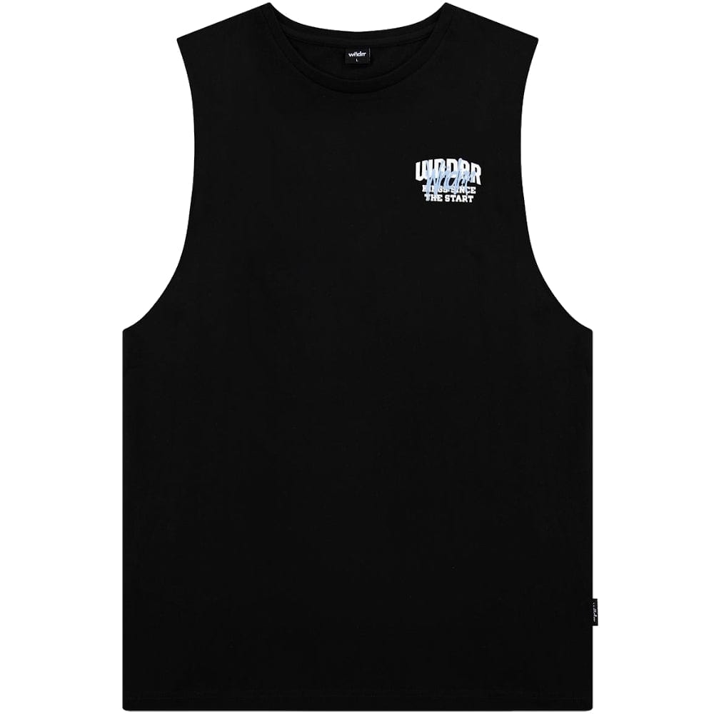 WNDRR Top Tier Muscle Top - Black