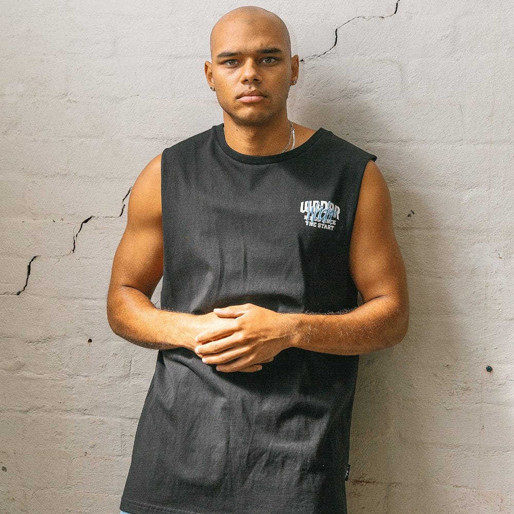 WNDRR Top Tier Muscle Top - Black