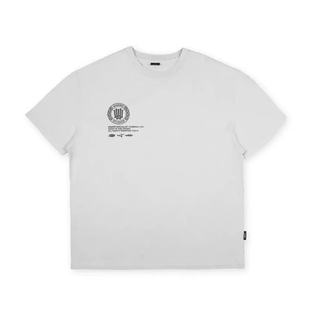 WNDRR Velocity Box Fit Tee - Washed Oyster