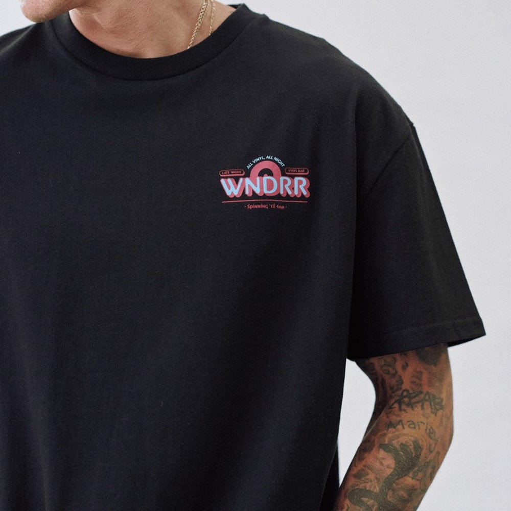 WNDRR Vinyl Bar Box Fit Tee - Black