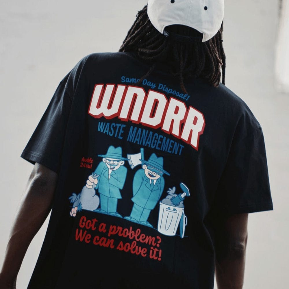 WNDRR Waste Management Box Fit Tee - Black