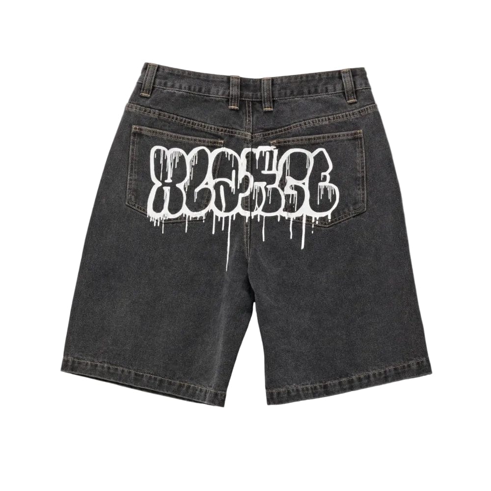 XLarge  Drip Dry Bull Denim 91 Short - Washed Black