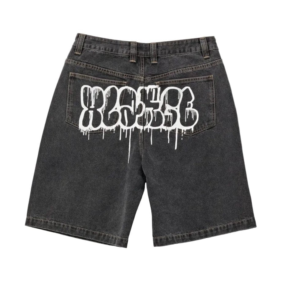 XLarge  Drip Dry Bull Denim 91 Short - Washed Black