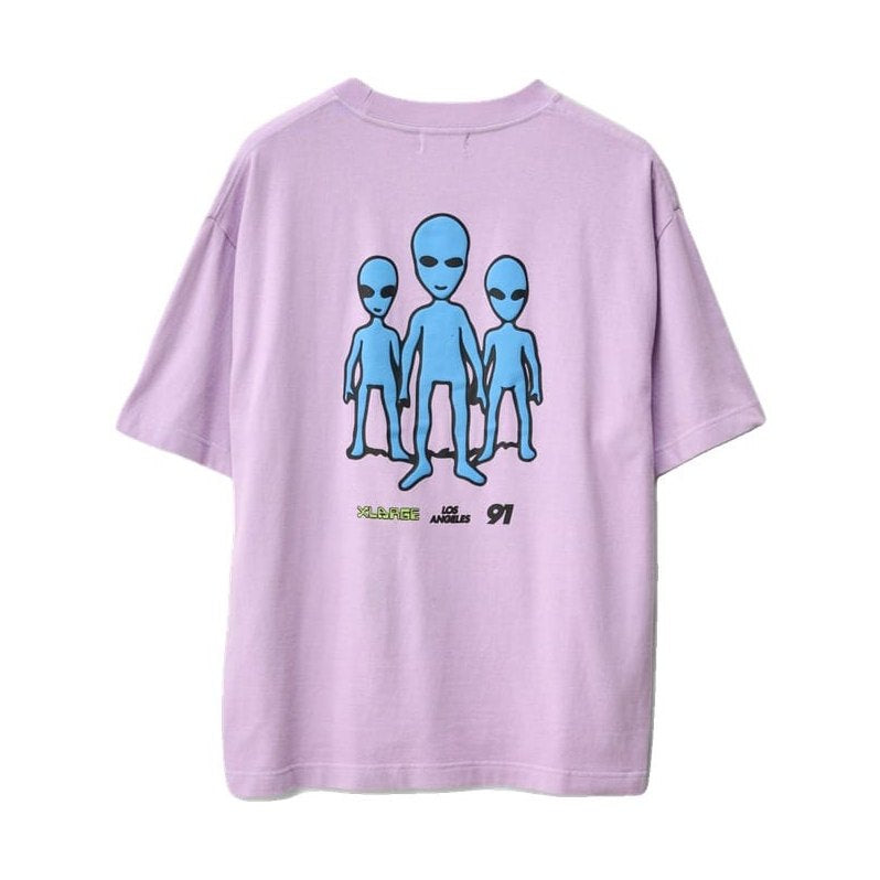 XLarge Alien Trio Gorilla Fit Tee - Light Purple