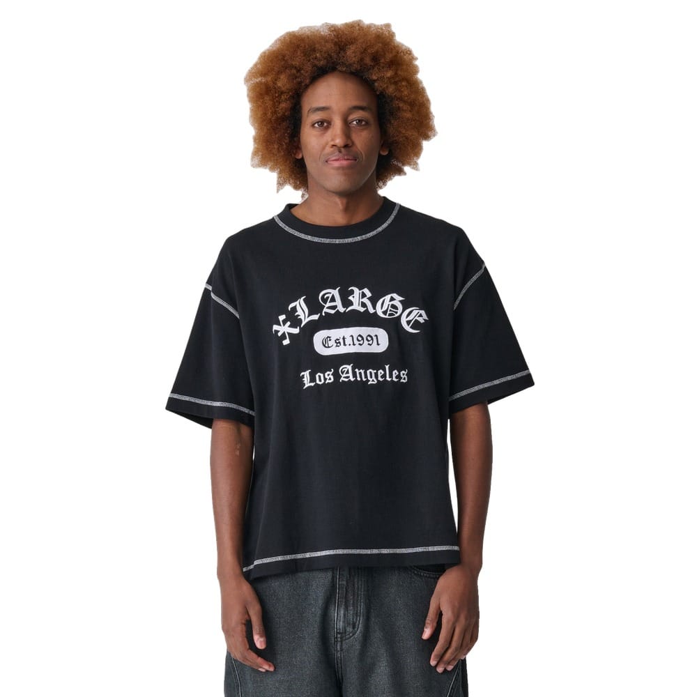 XLarge Flatlock Gorilla Fit Tee - Black
