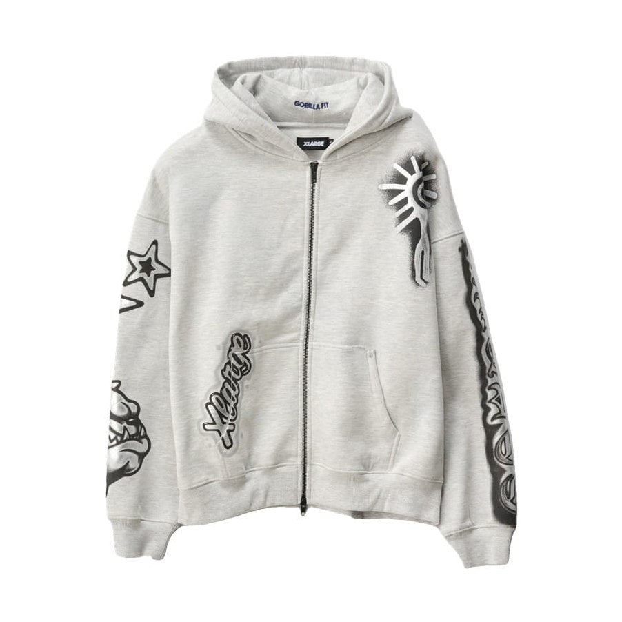 XLarge Peace Gorilla Fit Tee - Snow Marle