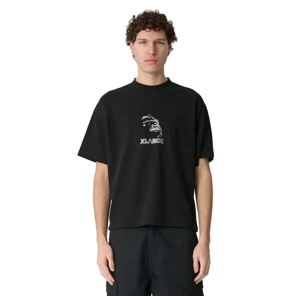 XLarge Rhinestone Gorilla Fit Tee - Black