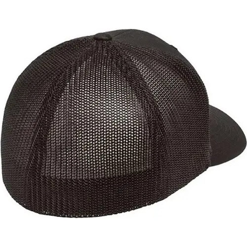 Flexfit Mesh Trucker Fitted Cap - Black