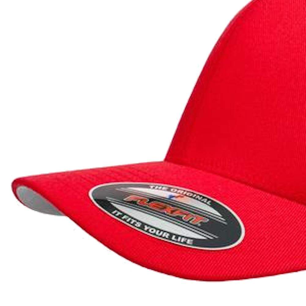 Flexfit Worn By The World Fitted Cap - Red / Silver UV