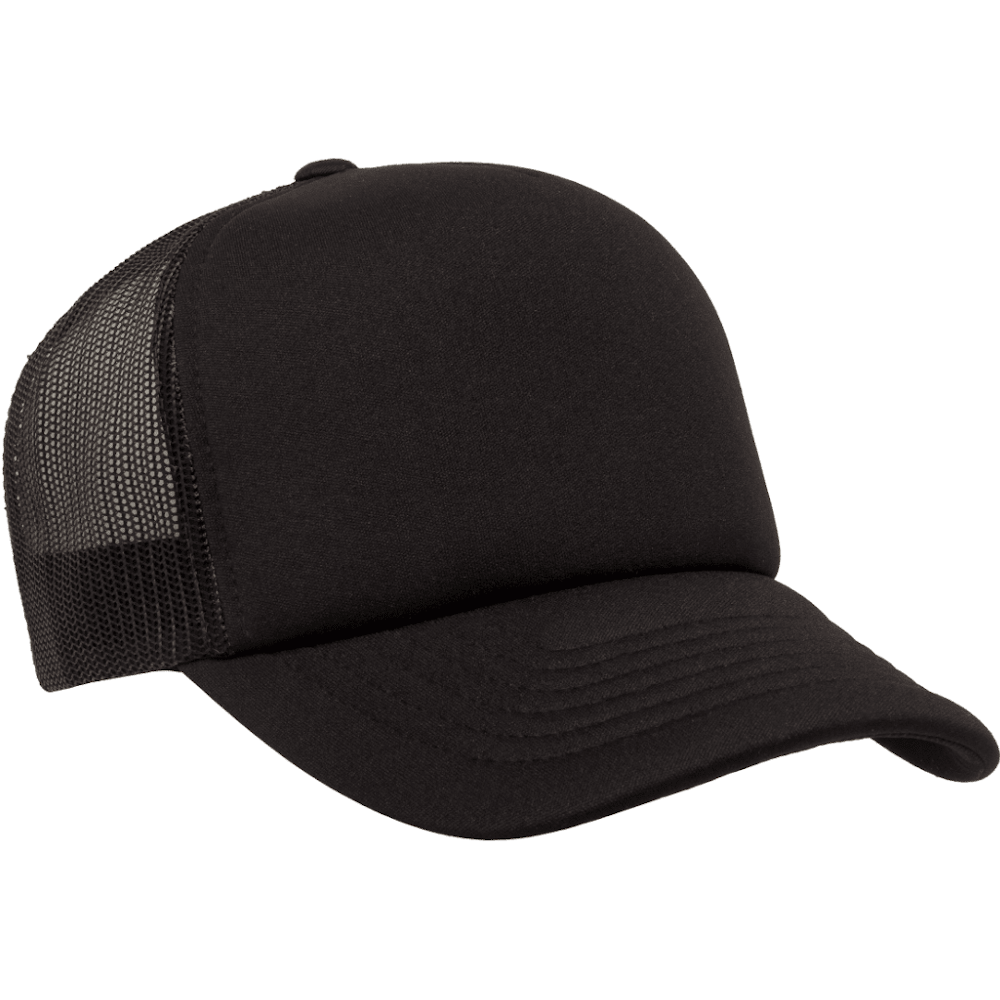 Flexfit Hi Crown Trucker Snapback - Black