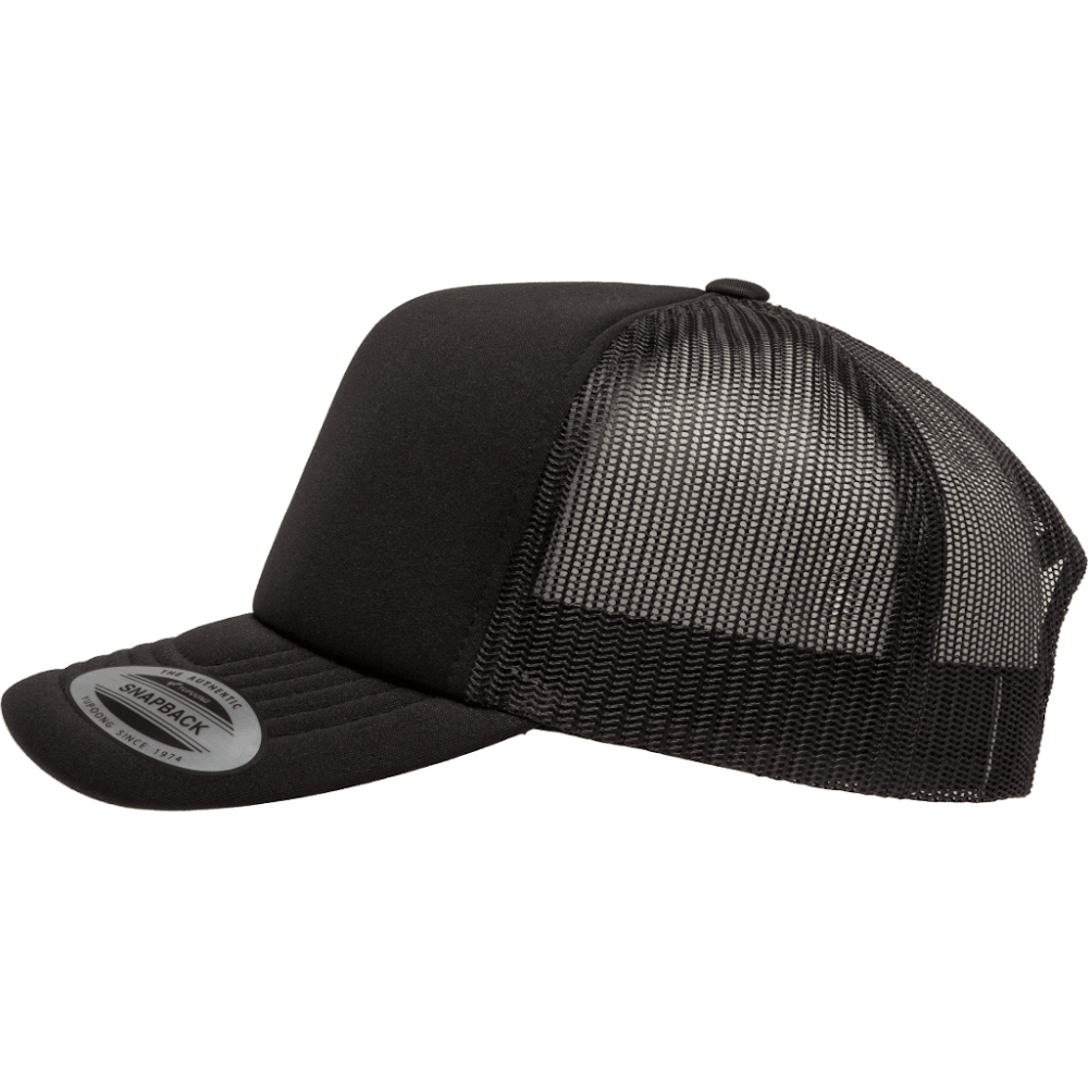 Flexfit Hi Crown Trucker Snapback - Black