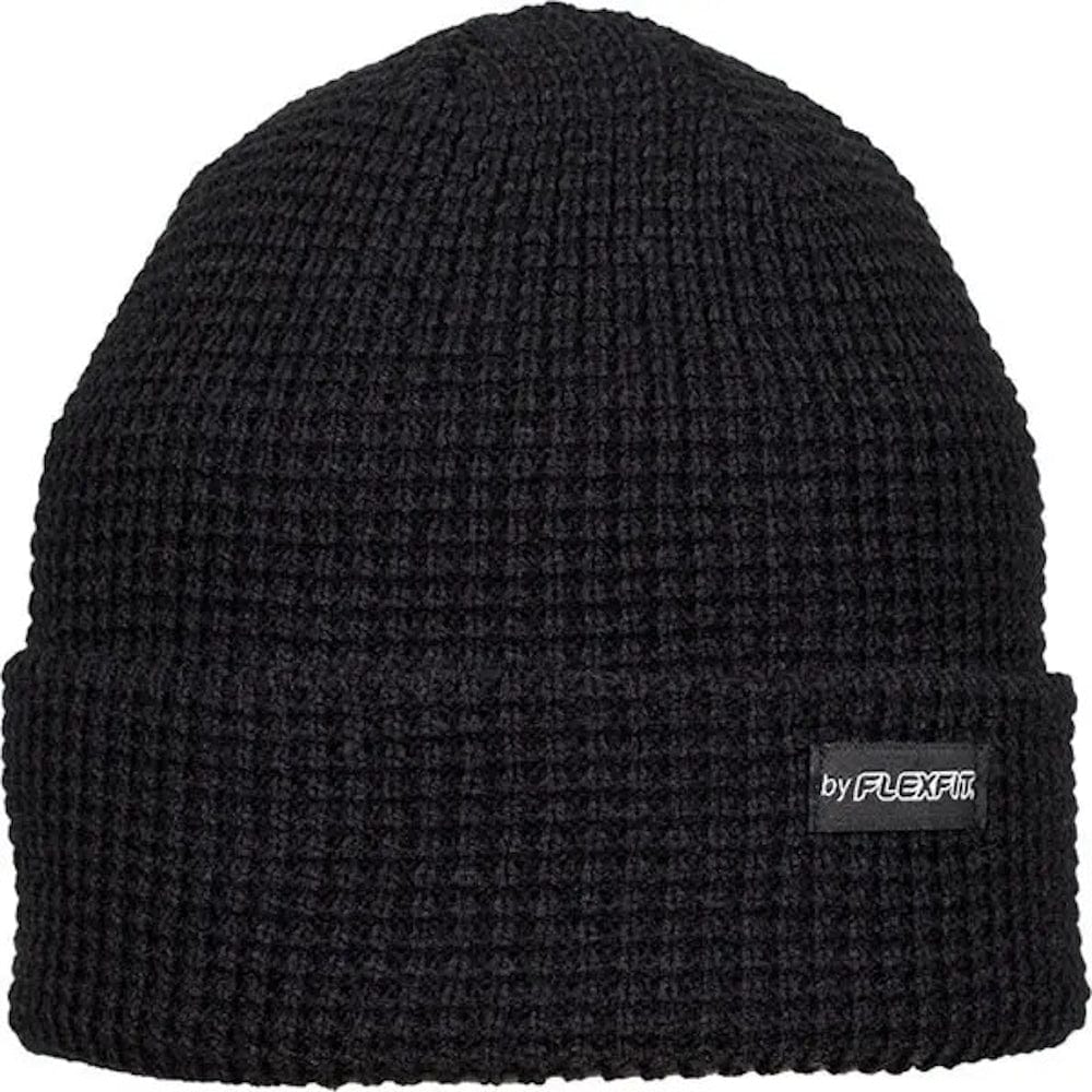 Flexfit Waffle Knit Beanie - Black