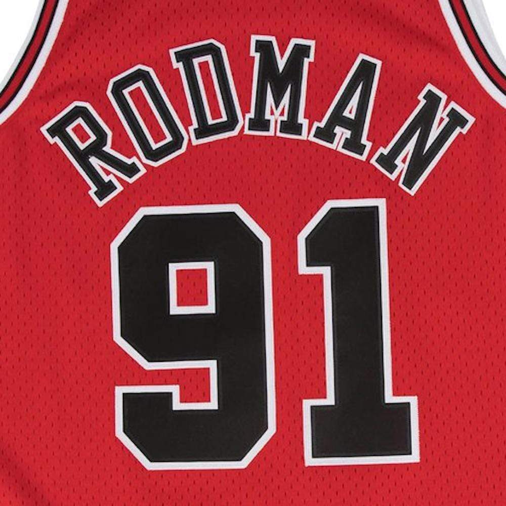 Mitchell & Ness Swingman Jersey Chicago Bulls Dennis Rodman Road 97/98 - Red