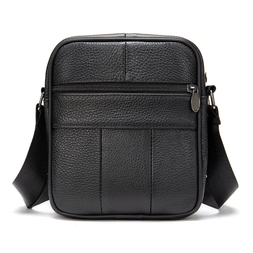 Genuine Leather Side Bag 0505 - Black